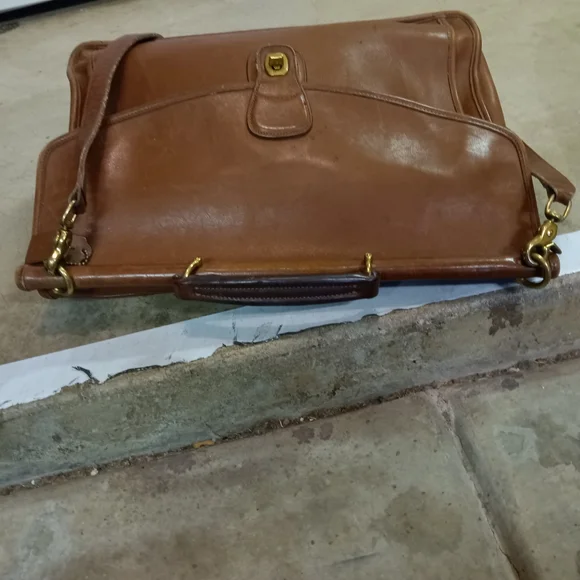Coach Brown Leather Messenger Bag